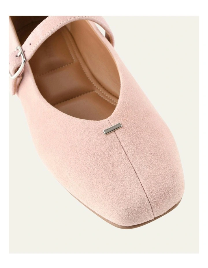 April  Suede Casual Flats in Pale Pink image 3