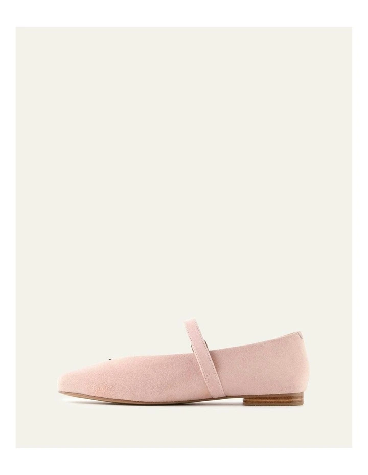 April  Suede Casual Flats in Pale Pink image 5