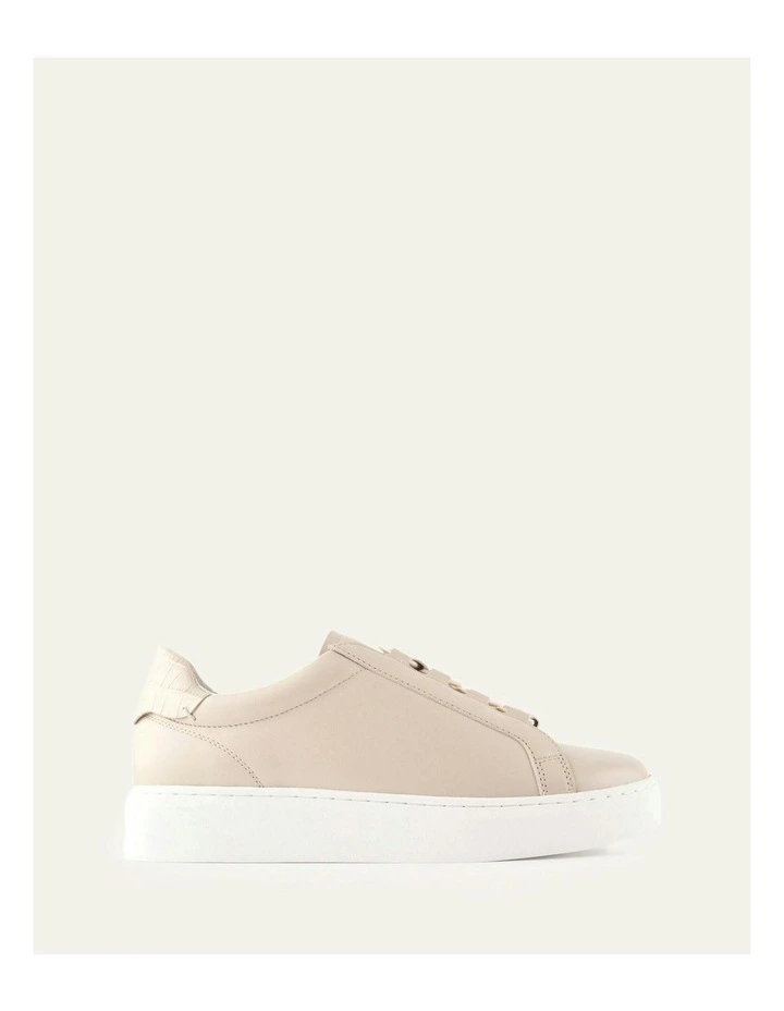 Hawke Leather Sneakers in Bone image 1