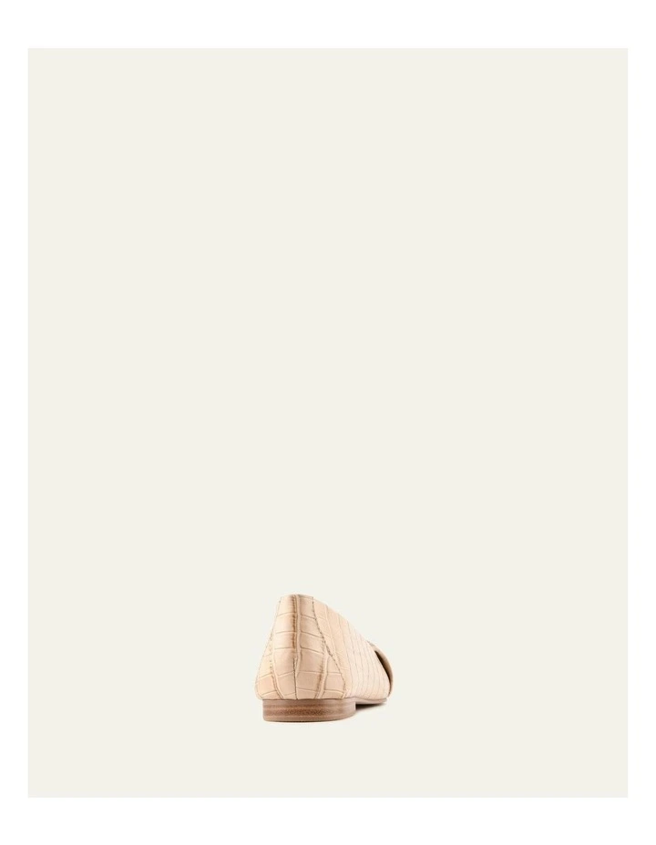 Demetri Dress Flats in Beige Croc image 4