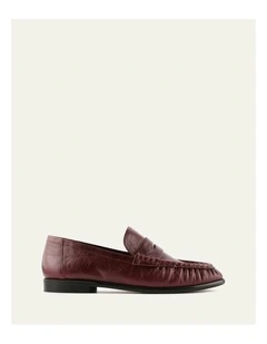 Myrtle Mulberry Leather Loafers in Brown