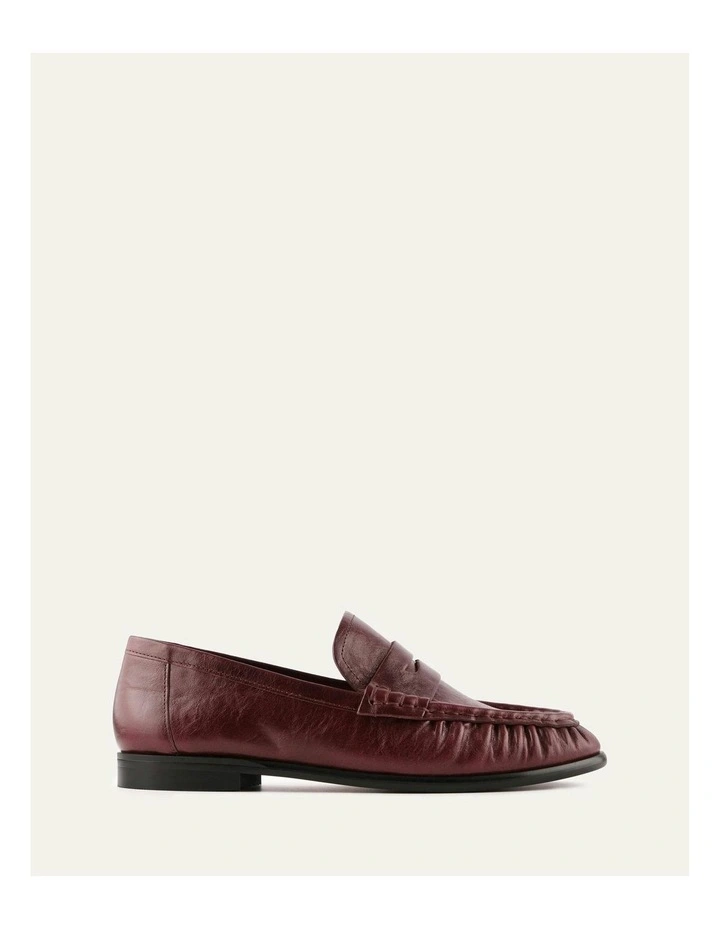 Myrtle Mulberry Leather Loafers in Brown image 1