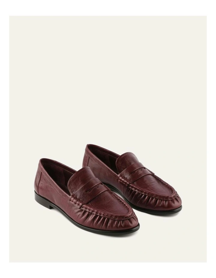 Myrtle Mulberry Leather Loafers in Brown image 2