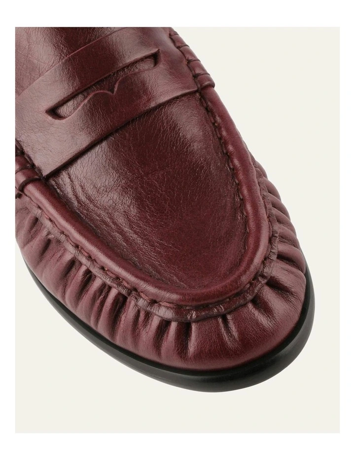 Myrtle Mulberry Leather Loafers in Brown image 3