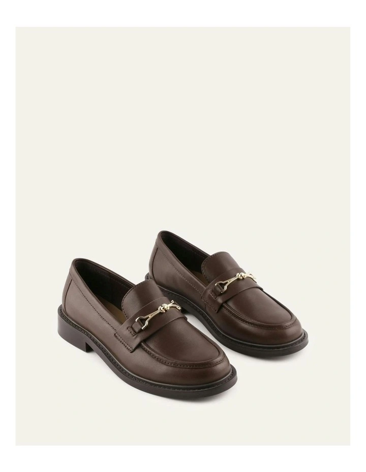 Edgar Leather Loafers in Chocolate image 2