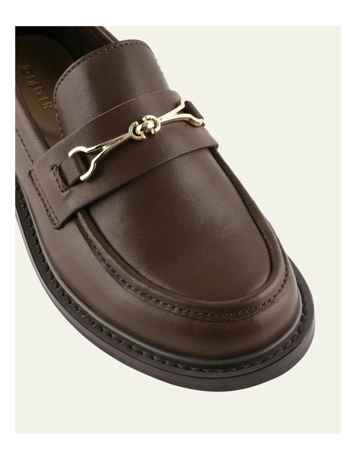 Edgar Leather Loafers in Chocolate image 3