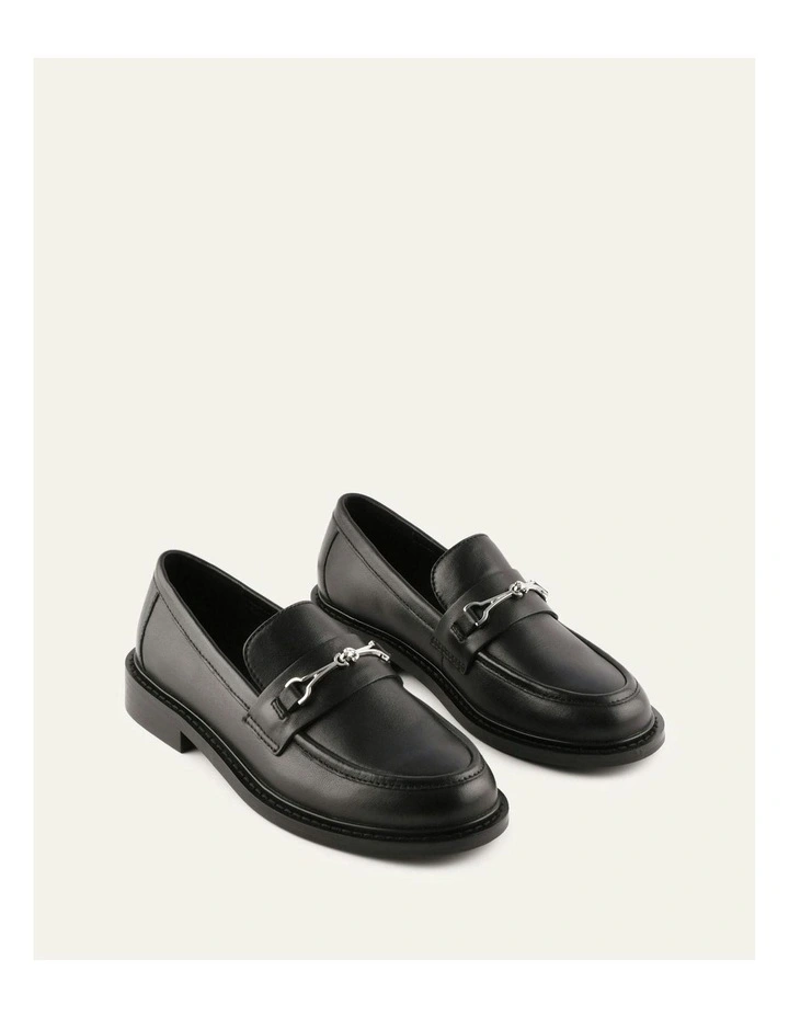 Edgar Leather Loafers in Black image 2