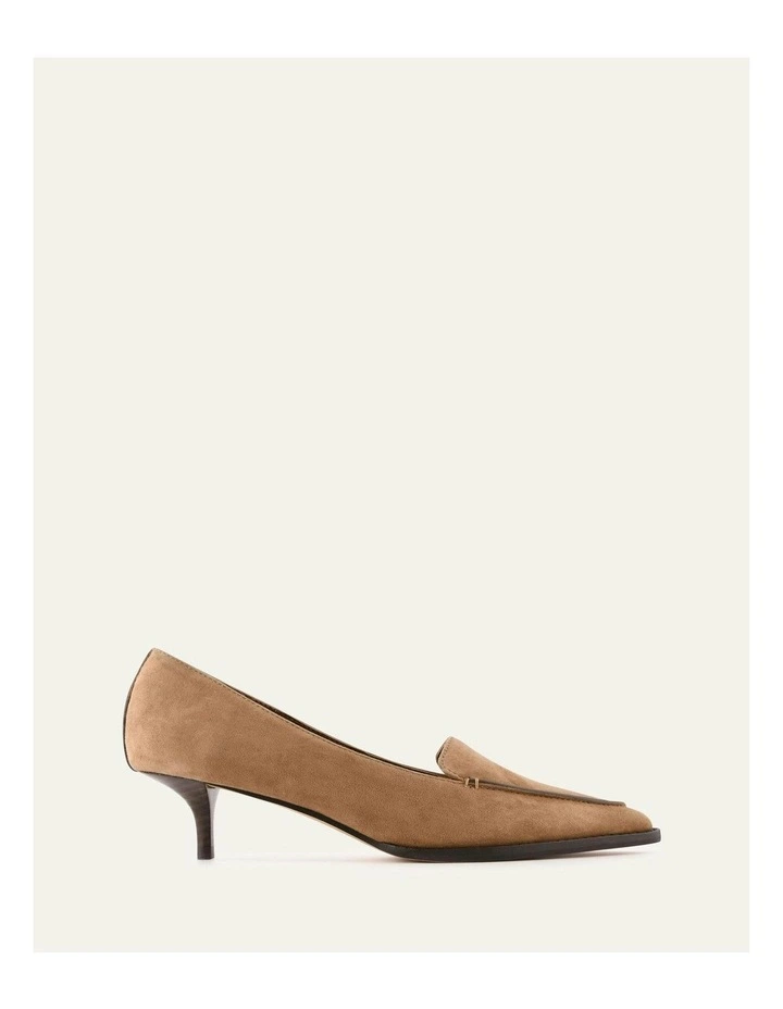 Ruth Low Heels in Biscuit Suede image 1