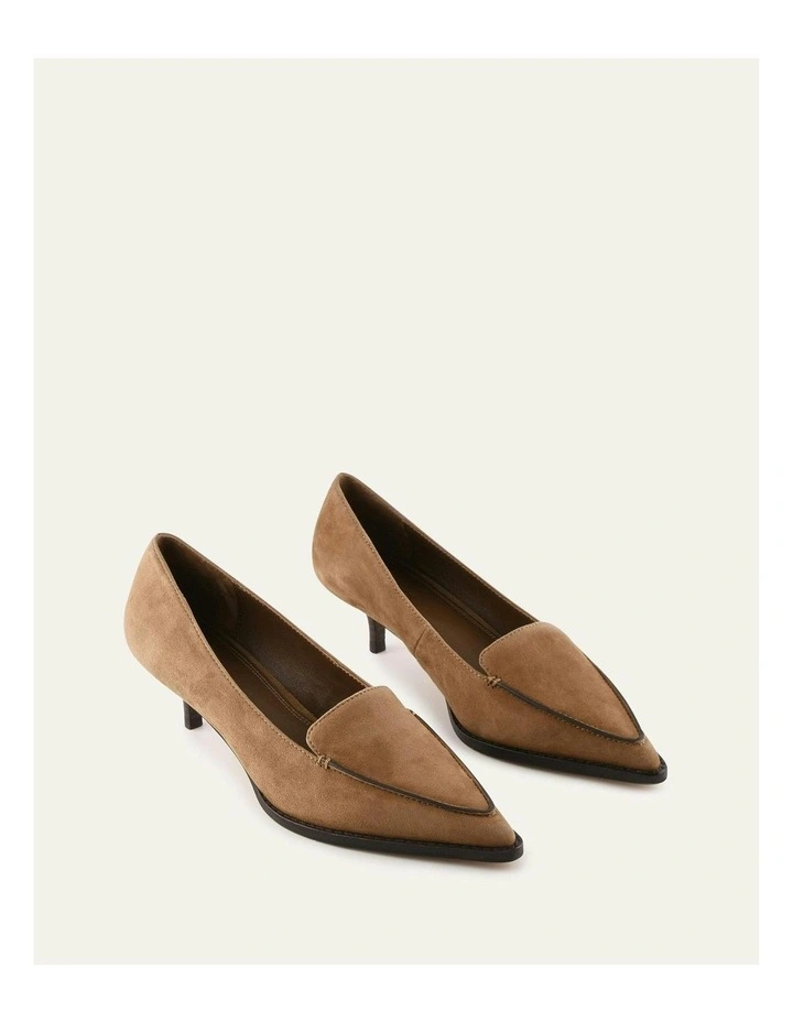 Ruth Low Heels in Biscuit Suede image 2