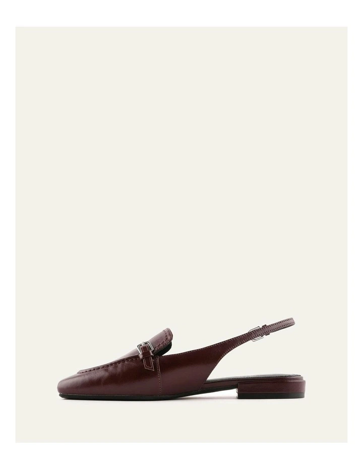 Lyon Leather Dress Flats in Merlot image 5