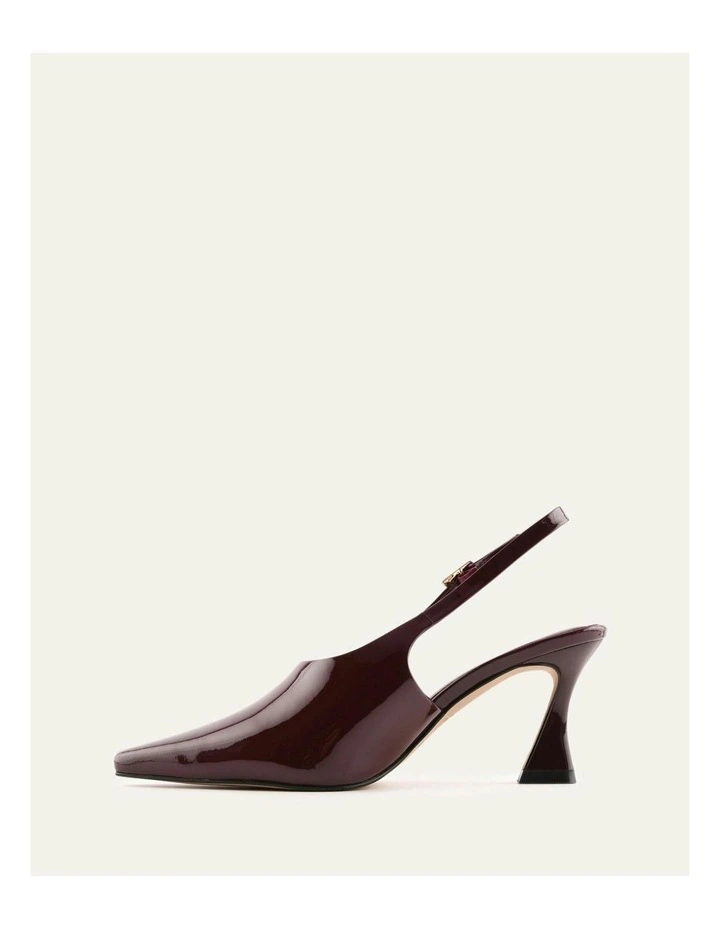 Jane Mid Heels in Merlot Patent image 5