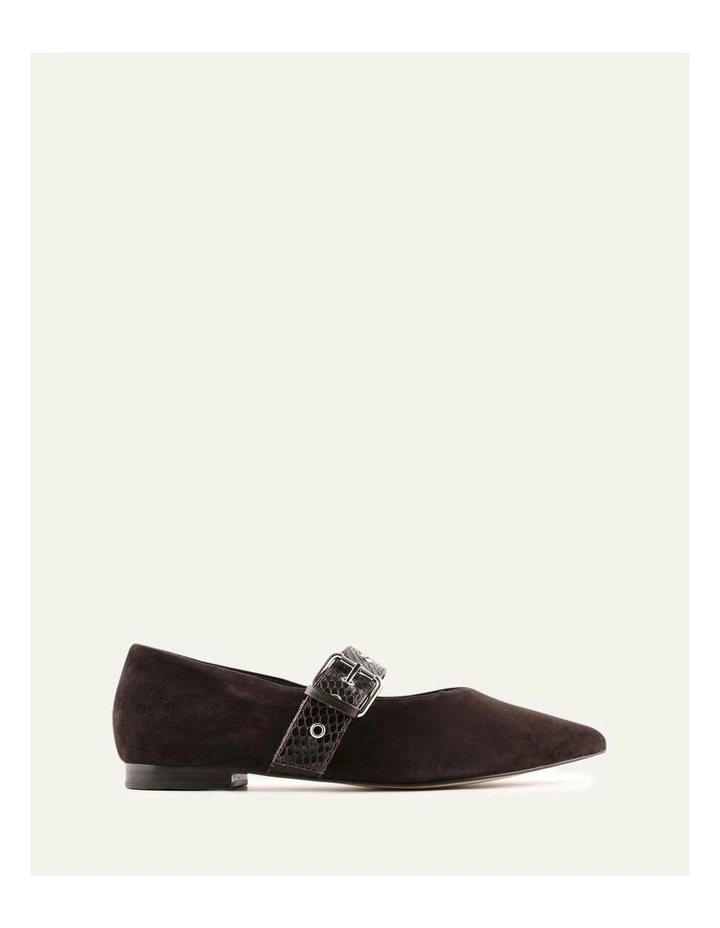 Cosette Dress Flats in Bitter Choc Suede image 1