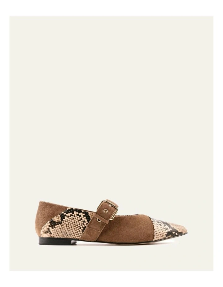 Cosette Dress Flats in Beige Snake Multi image 1