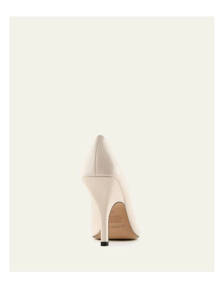 Carey  Leather High Heels in Off White image 4