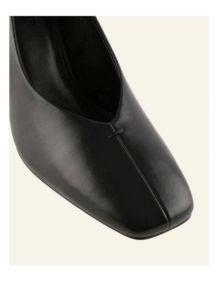 Carey Leather High Heels in Black image 3