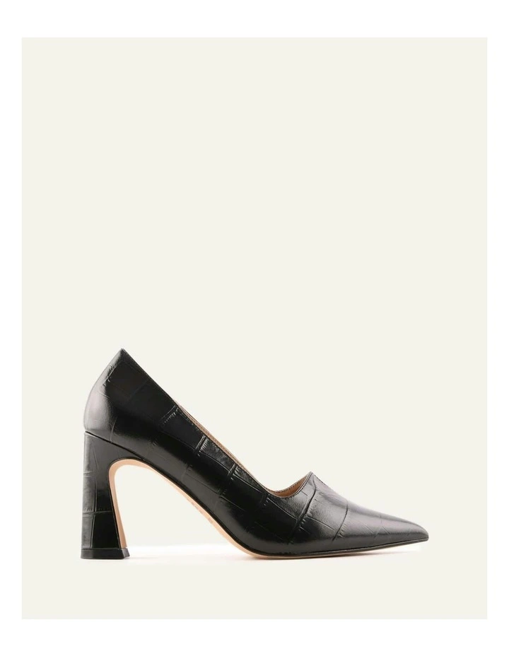 Dominique High Heels in Black Croc image 1