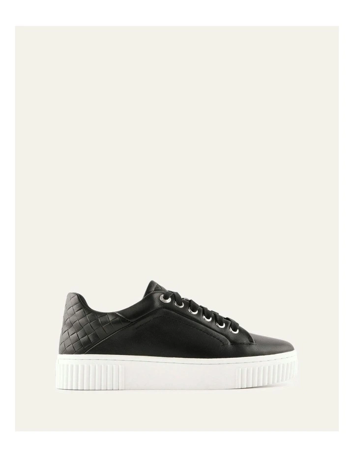 Campbell Leather Sneakers in Black image 1