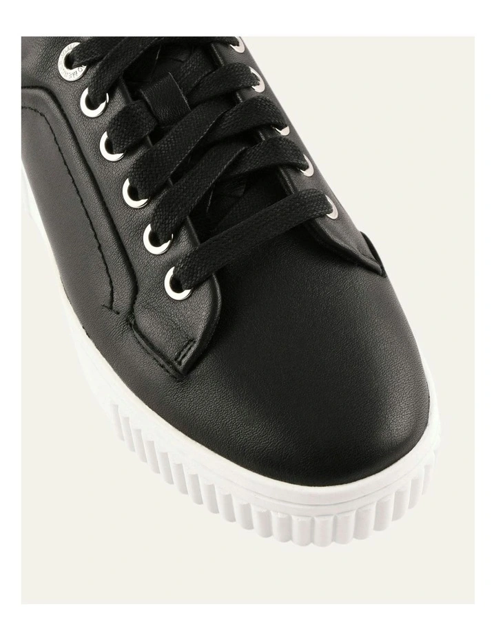 Campbell Leather Sneakers in Black image 3