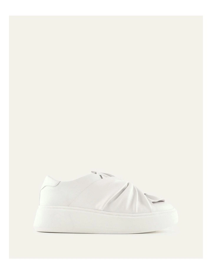 Edie Leather Sneakers in White image 1