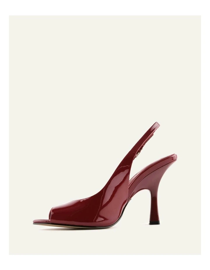 Rhoda High Heel Sandals in Ruby Red Patent image 5