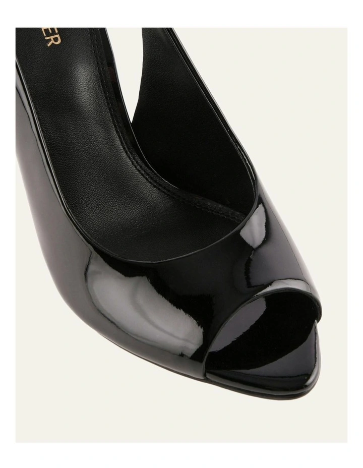 Rhoda High Heel Sandals in Black Patent image 3