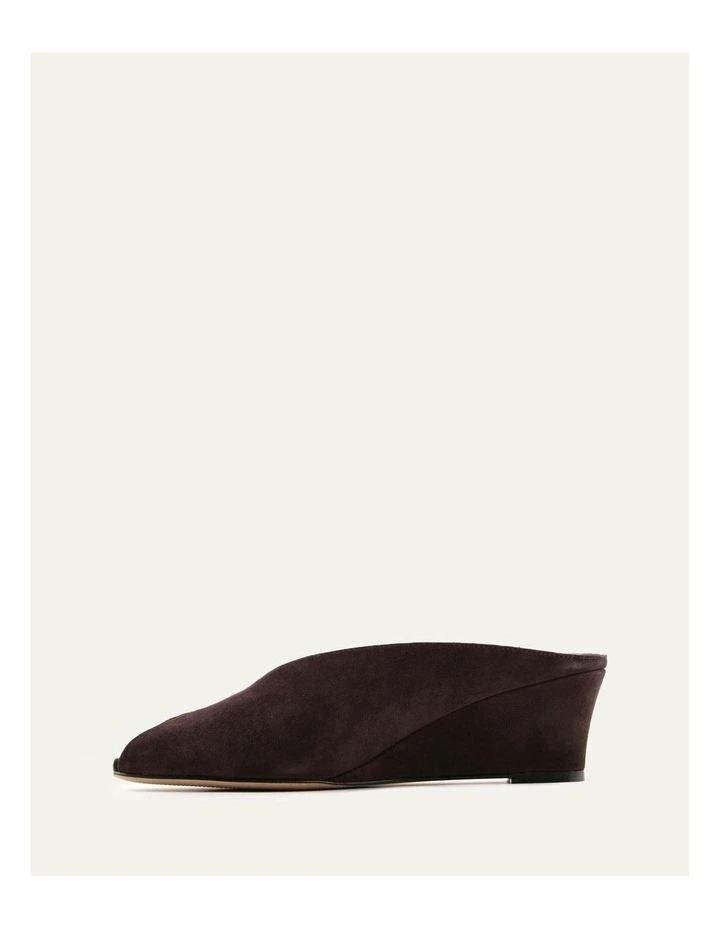Ferris Mid Heel Sandals in Bitter Choc Suede image 5