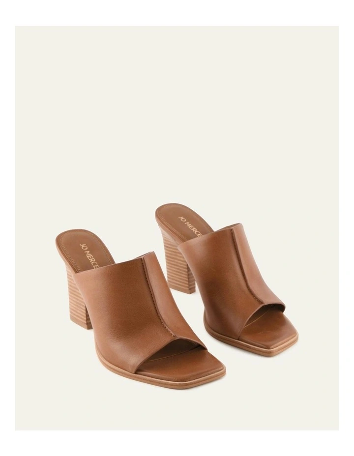 Zulu Leather High Heel Sandals in Tuscan Tan image 2