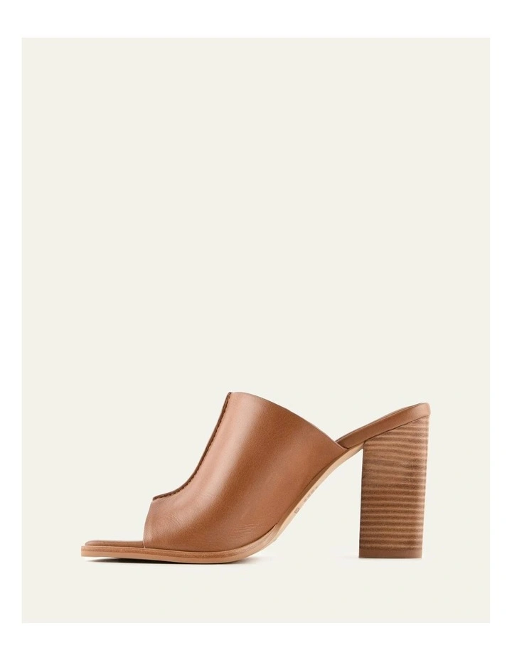 Zulu Leather High Heel Sandals in Tuscan Tan image 5