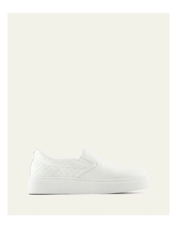 Holt Leather Sneakers in White image 1