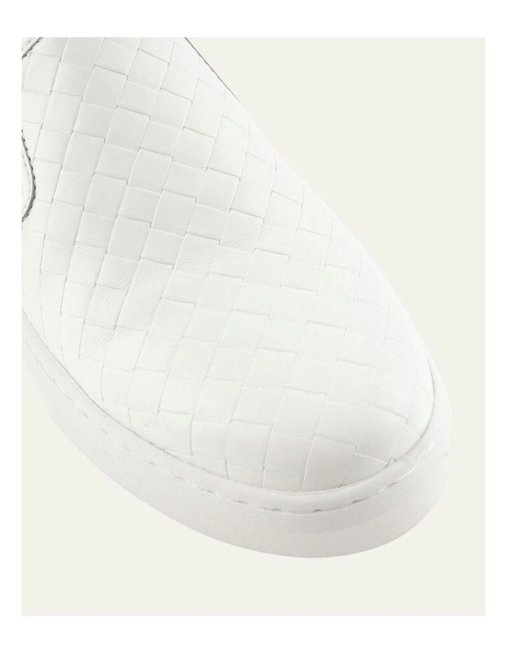 Holt Leather Sneakers in White image 3