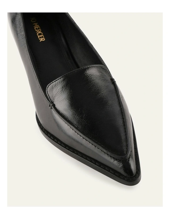 Ruth Leather Low Heels in Black image 3