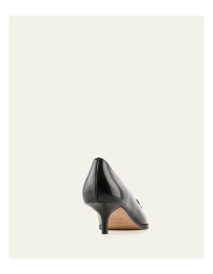 Ruth Leather Low Heels in Black image 4