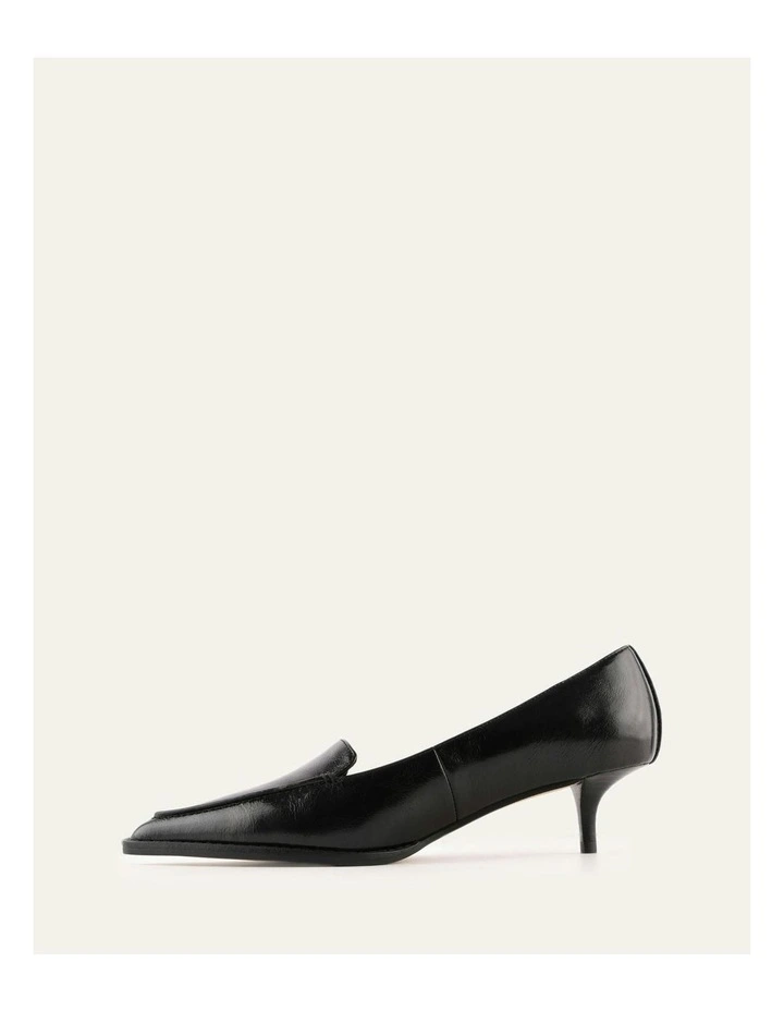 Ruth Leather Low Heels in Black image 5