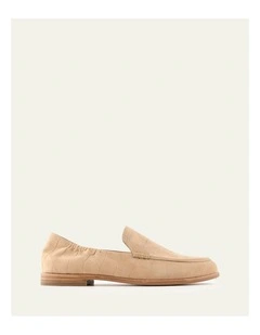 Millicent Loafers in Latte Croc