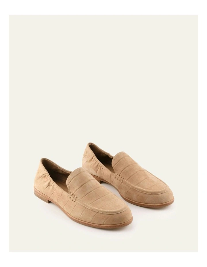 Millicent Loafers in Latte Croc image 2