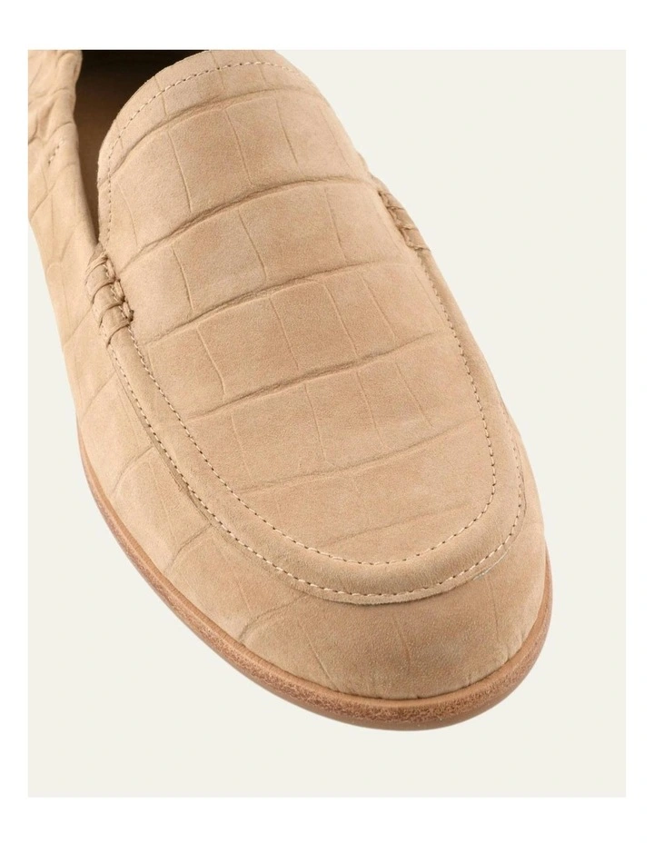 Millicent Loafers in Latte Croc image 3