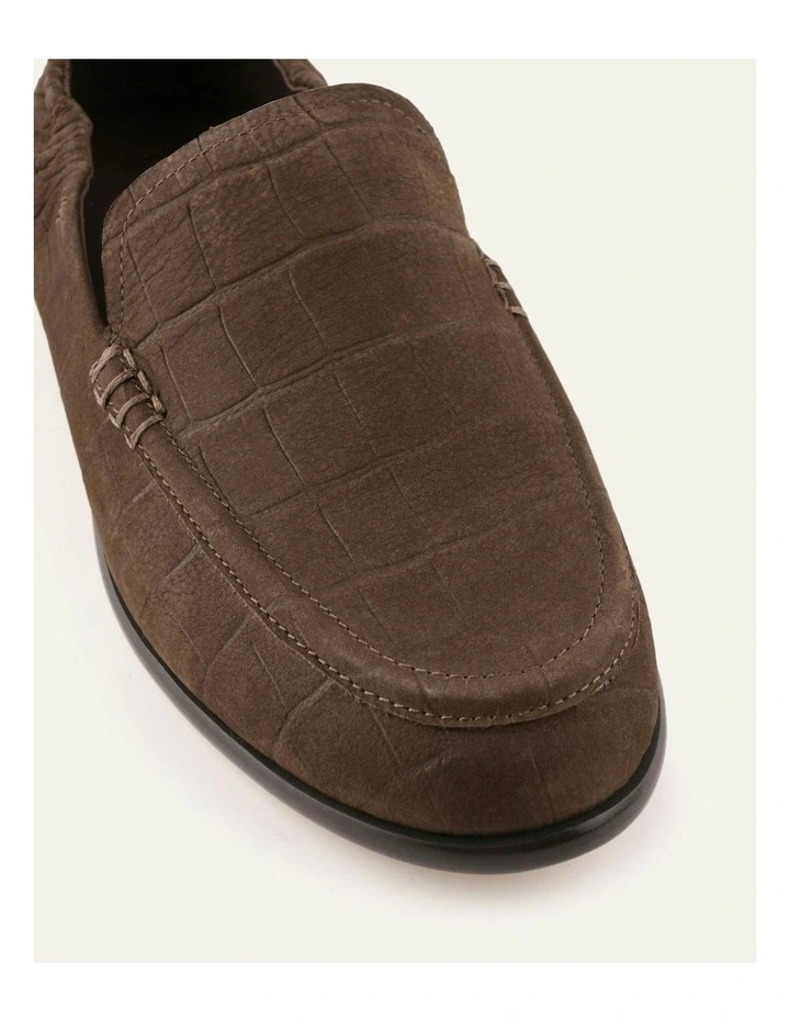 Millicent Loafers in Bitter Choc Croc image 4