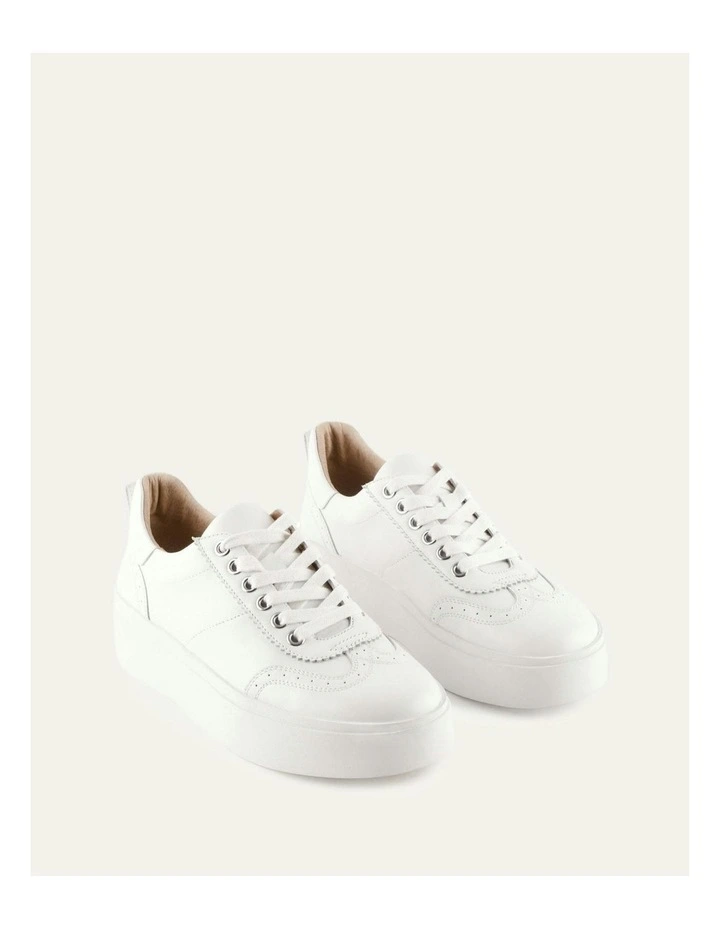 Karter Leather Sneakers in White image 2