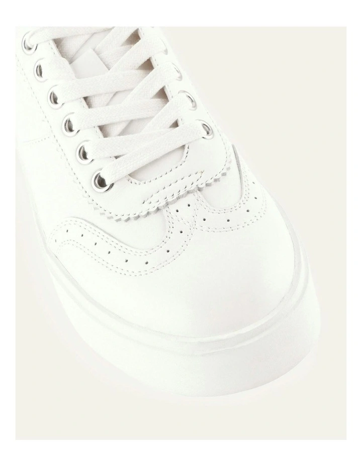 Karter Leather Sneakers in White image 3