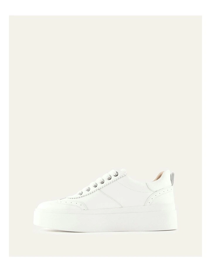 Karter Leather Sneakers in White image 5