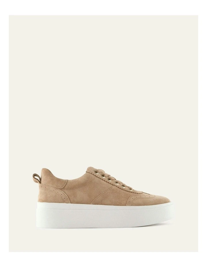 Karter Suede Sneakers in Latte image 1