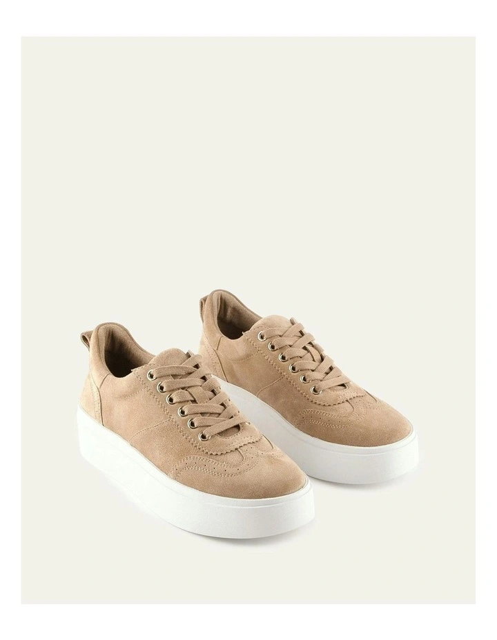Karter Suede Sneakers in Latte image 2