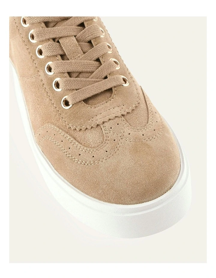 Karter Suede Sneakers in Latte image 3