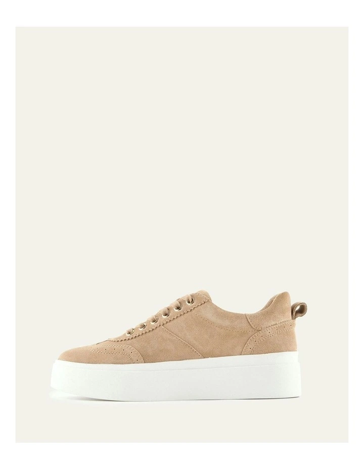 Karter Suede Sneakers in Latte image 5