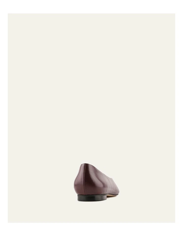 Patsy Leather Casual Flats in Merlot image 4