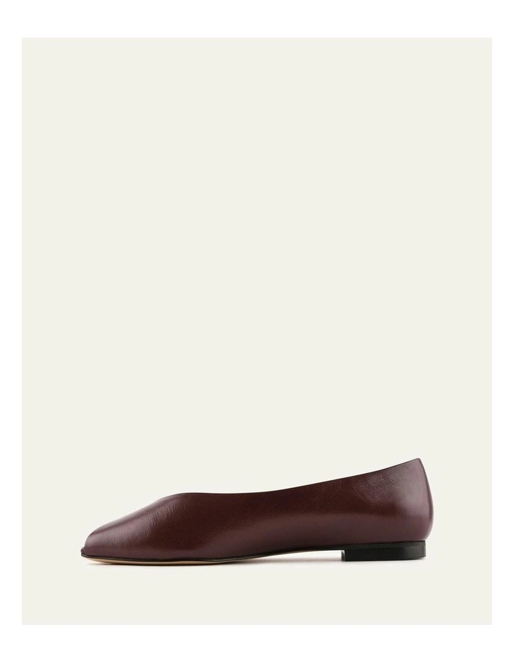 Patsy Leather Casual Flats in Merlot image 5