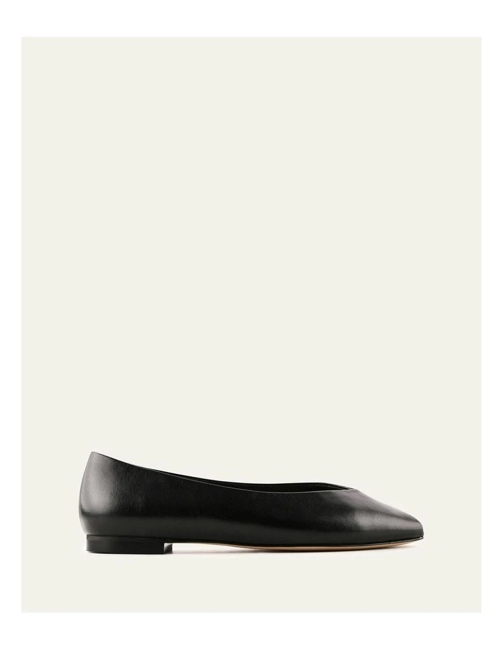 Patsy Leather Casual Flats in Black image 1
