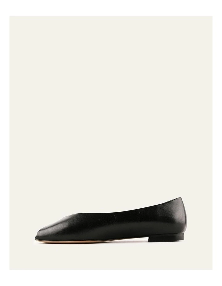 Patsy Leather Casual Flats in Black image 5