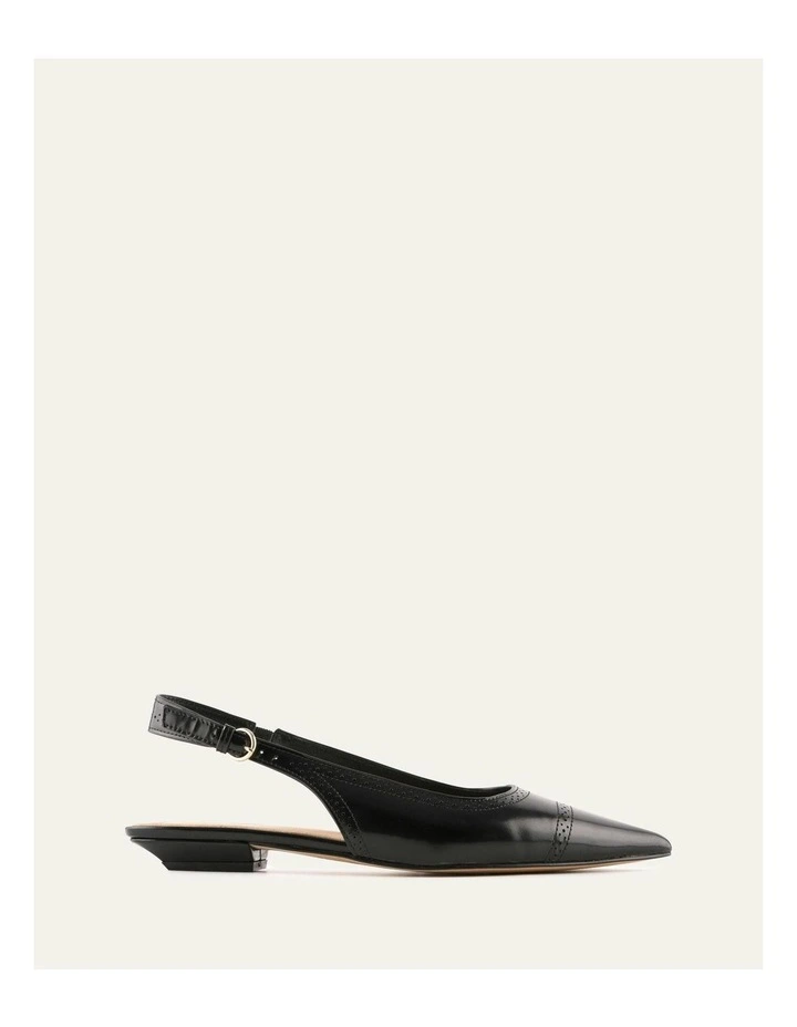 Anwar Leather Dress Flats in Black image 1