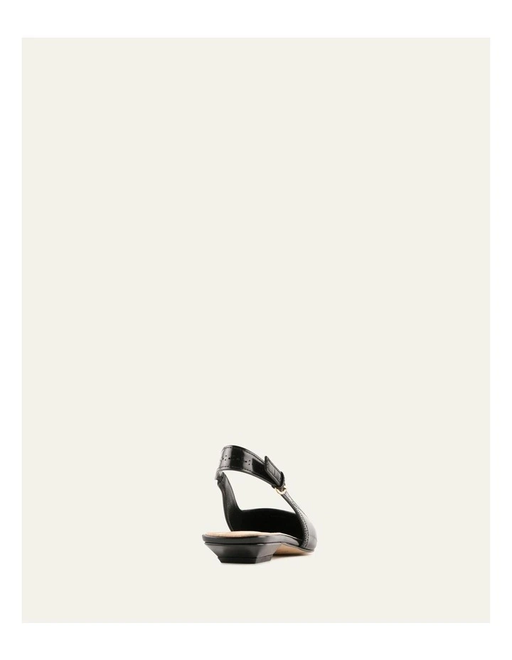 Anwar Leather Dress Flats in Black image 4